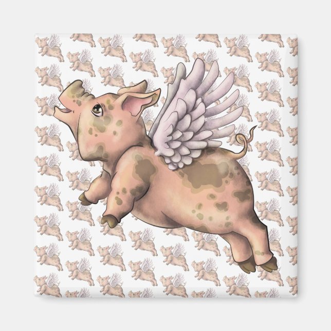Schweine Fly Magnet (Vorne)