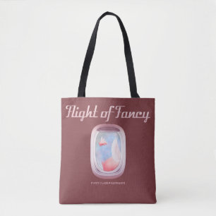 Schweine Flying Past Airplane Window Tasche