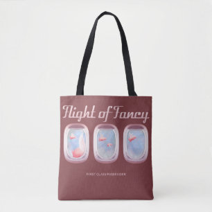 Schweine Flying Past Airplane Window Tasche