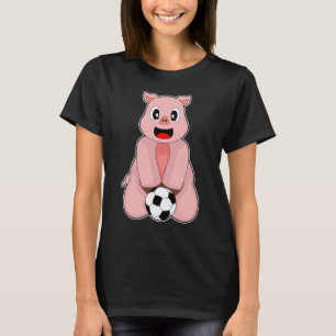 Schweine-Fußballspieler Fußball Sport T-Shirt