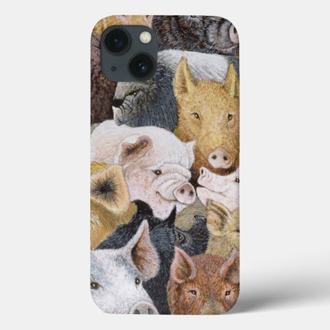 Schweine Galore Case-Mate iPhone Hülle (Rückseite)