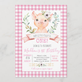 Schweine-Geburtstagsdusche Einladung