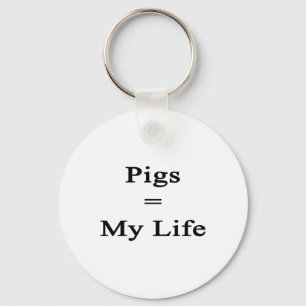 Schweine gleichen Lebens Schlüsselanhänger