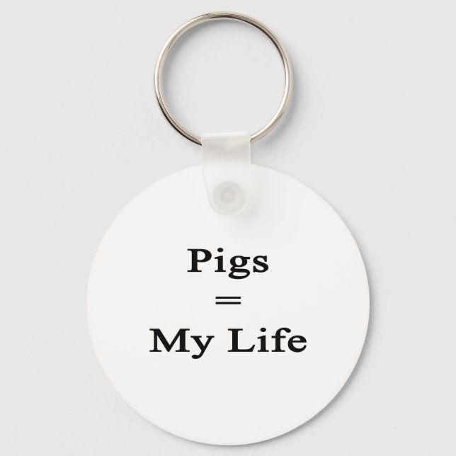 Schweine gleichen Lebens Schlüsselanhänger (Vorderseite)