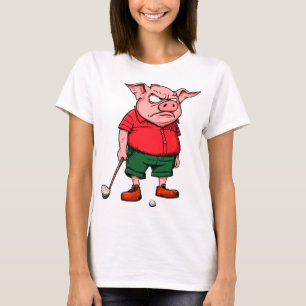 Schweine-Golfer T-Shirt