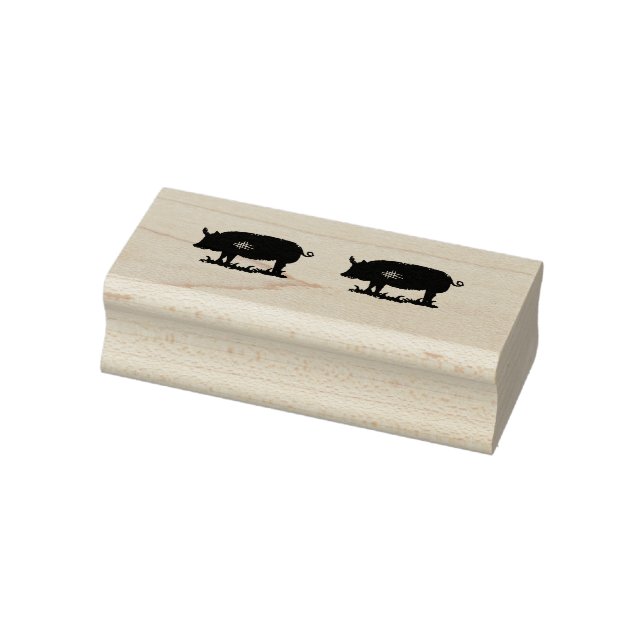 Schweine Gummistempel (Stempel)