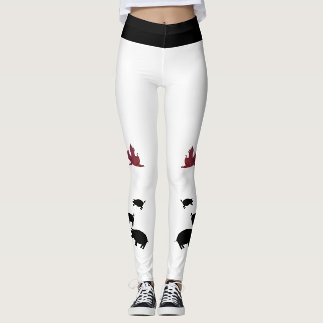 Schweine haben Soule Leggings (Vorderseite)