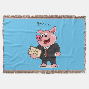 Schweine im geschäftlichen Anzug Cartoon Decke