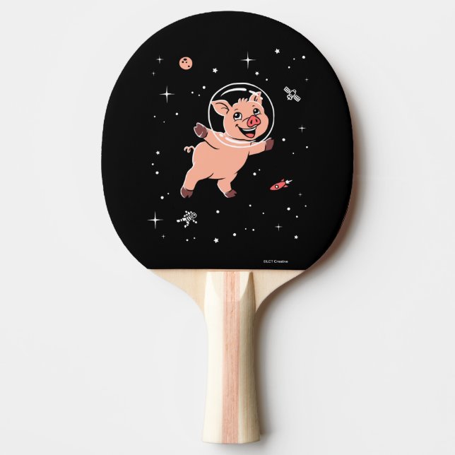 Schweine im Weltraum Tischtennis Schläger (Vorderseite)
