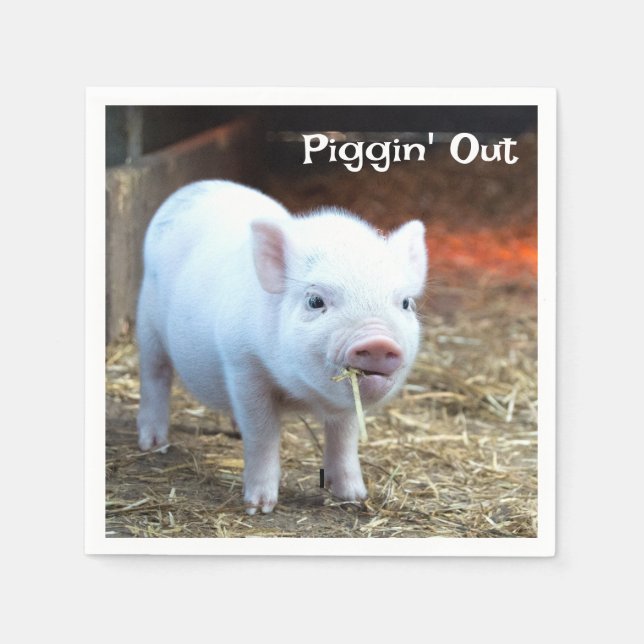 Schweine in der Landwirtschaft Serviette (Vorderseite)