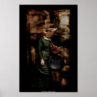 Schweine in der Stadt Poster