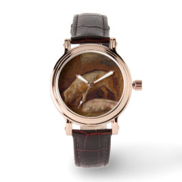 Schweine in einem Stall (Tierart) Armbanduhr