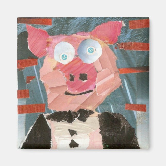 Schweine in einem Tux Magnet (Vorne)