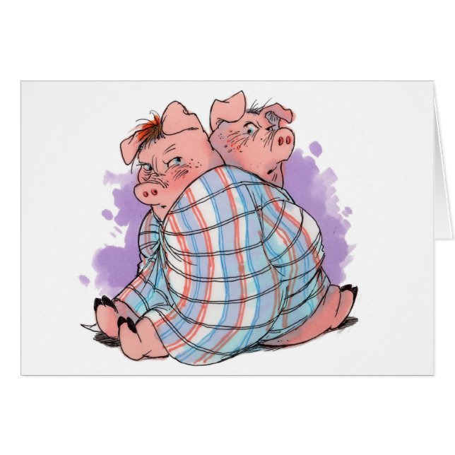 Schweine in einer umfassenden Karte (Vorderseite (Horizontal))