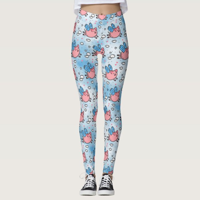 Schweine Leggings (Vorderseite)