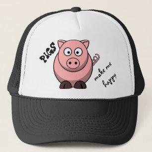 Schweine machen mich glücklich truckerkappe