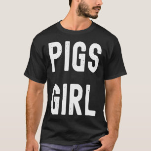 Schweine-Mädchen T-Shirt