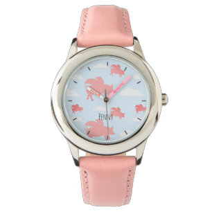 Schweine mit Whimsikum Armbanduhr