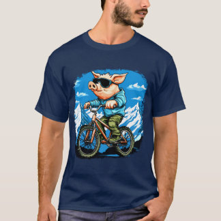 Schweine Mountainbiker/Bike-Ferkel T - Shirt