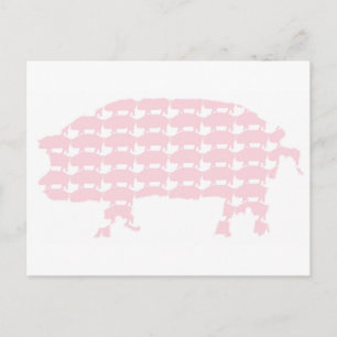 Schweine Postkarte