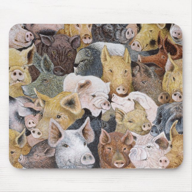 Schweine reichlich mousepad (Vorne)