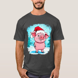 Schweine-Santa-Claus-T-Shirt T-Shirt