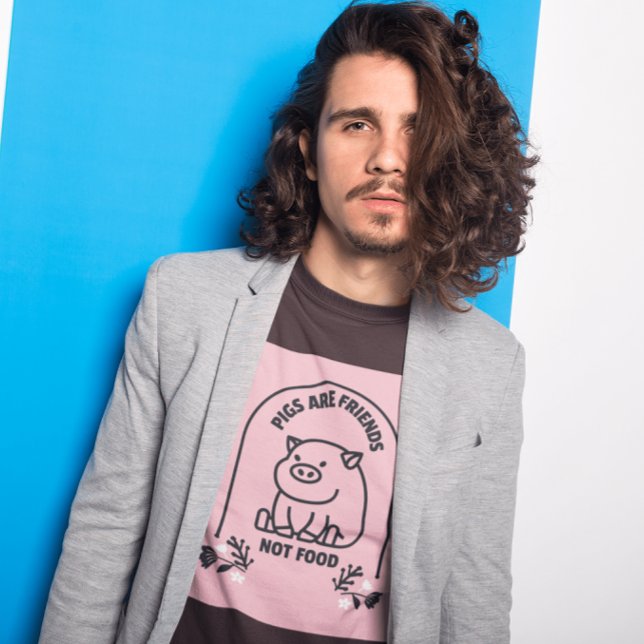SCHWEINE SIND FREUNDE, DIE KEINE VEGANEN SCHWEINER T-Shirt (Von Creator hochgeladen)