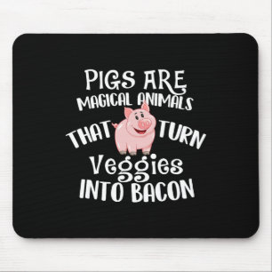Schweine sind magische Tiere - Bycon Lover Grillen Mousepad