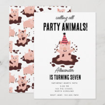 Schweine spielen auf der Farm-Mud-Party-Tiergeburt