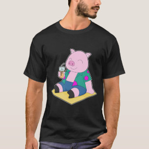 Schweine-Strand-Getränk Sommer T-Shirt