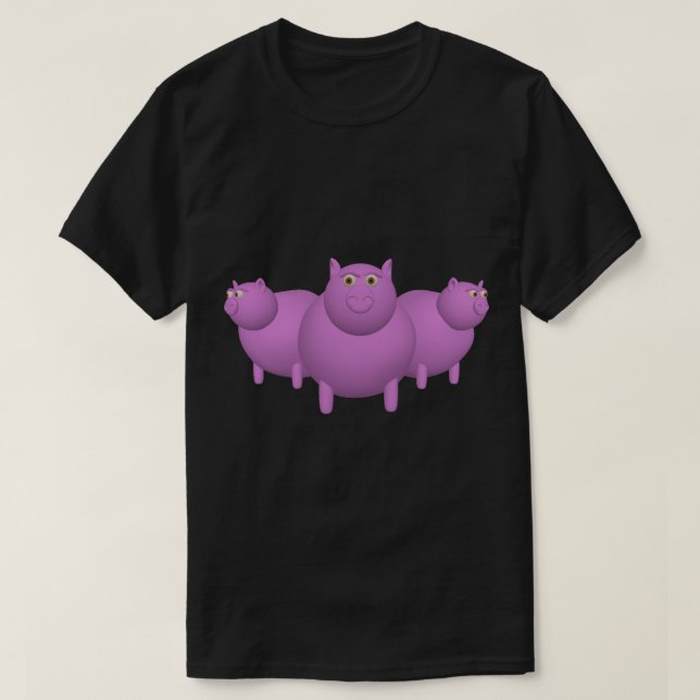 Schweine T-Shirt (Design vorne)