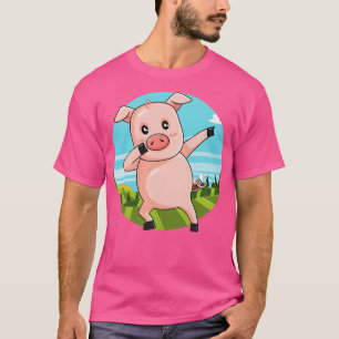 Schweine-Tanzfarm Pink Pink Piglet (1) T-Shirt