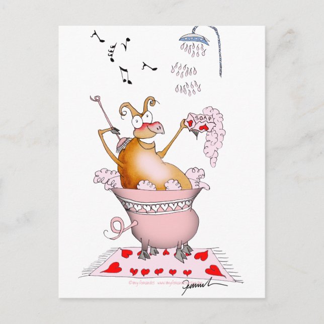 Schweine, Tony fernandes Postkarte (Vorderseite)