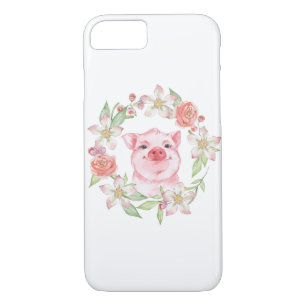 Schweine und Blume Case-Mate iPhone Hülle