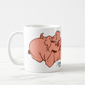 Schweine und Küsse Kaffeetasse
