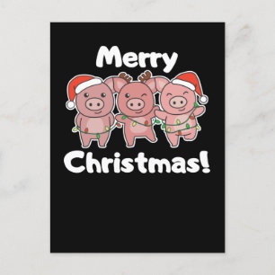 Schweine Weihnachten Süße Schweine Frohe Weihnacht