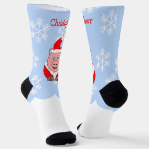 Schweine-Weihnachtsdesign Socken