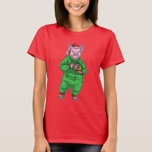 Schweine-Weihnachtsreiniger T-Shirt
