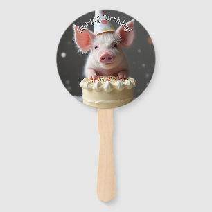 Schweine zum Geburtstag Fächer