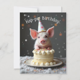Schweine zum Geburtstag Postkarte