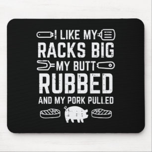 Schweinebacken Big Rubbed gepulste Grillen Byrbecu Mousepad