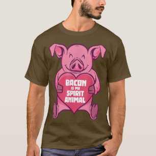 Schweinebacon ist mein Geist Tier Funny Pig Bacon T-Shirt
