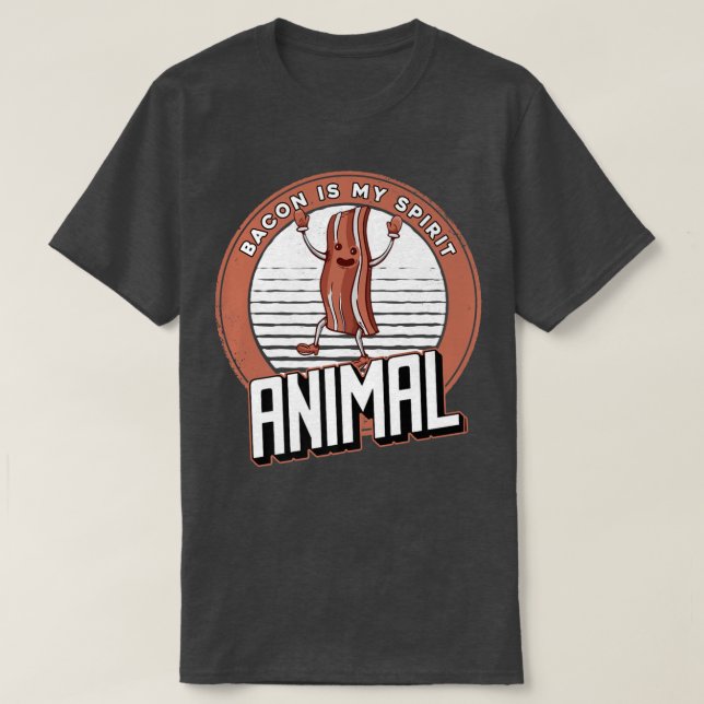 Schweinebacon Pig - Bacon ist mein Geist Tierprämi T-Shirt (Design vorne)