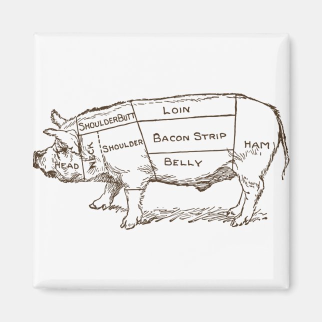 Schweinebutterkarte (3) magnet (Vorne)