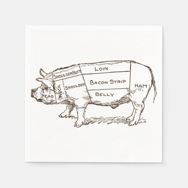 Schweinebutterkarte (3) serviette (Vorderseite)