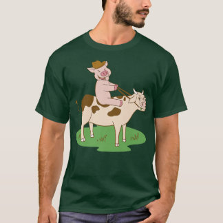 Schweinefleisch als Prämie für eine Kuhfarm T-Shirt