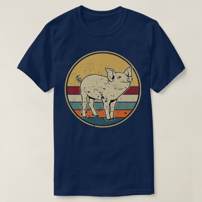 Schweinefleisch aus Schweinezuchtbetrieben - Bauer T-Shirt (Design vorne)