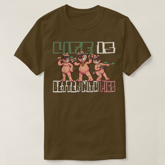 Schweinefleisch Bauer Bauer Bauer Farm Schweinefle T-Shirt (Design vorne)