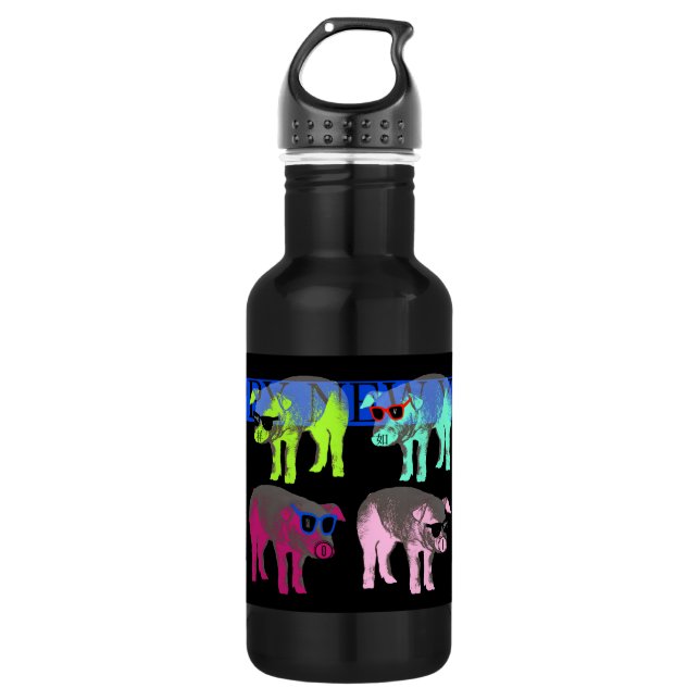 Schweinefleisch Chinesisch Neujahr 2019 Pop Wasser Trinkflasche (Vorderseite)