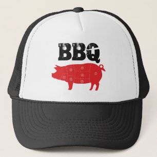 Schweinefleisch GRILLEN Gewohnheit Truckerkappe